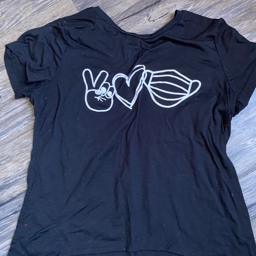 Peace, love, mask shirt